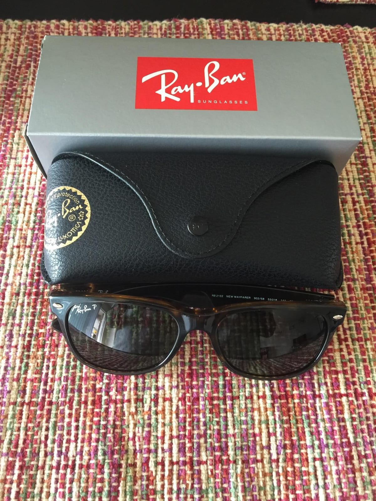 RB2132 New Wayfarer Polarized Square Sunglasses for Men for Women customer photo 1