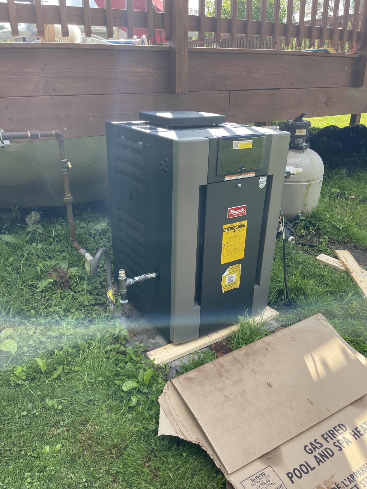 Raypak 266,000 BTU Digital Electronic Ignition Natural Gas Pool Heater customer photo 2