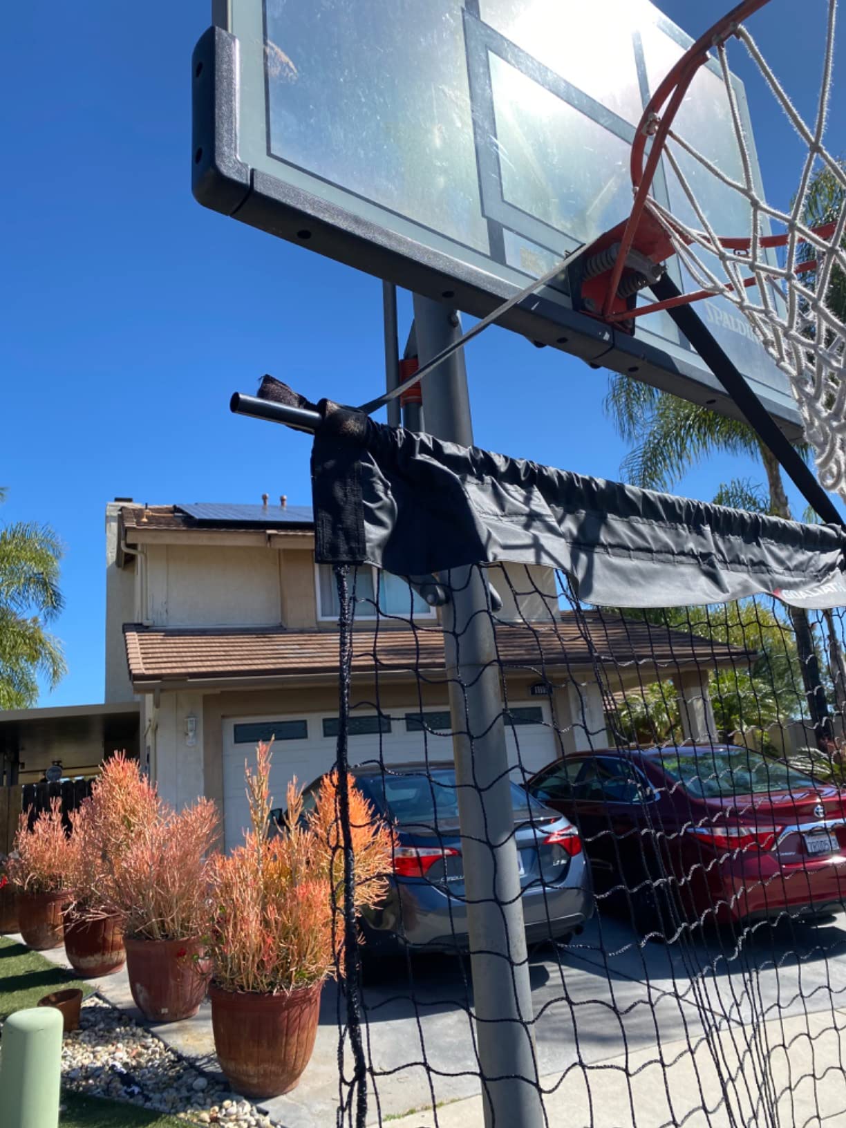 Goalrilla Basketball Hoop Return System Great for Solo Play or Free-Throw Practice and Compatible with Most In Ground Hoops, Black customer photo 1