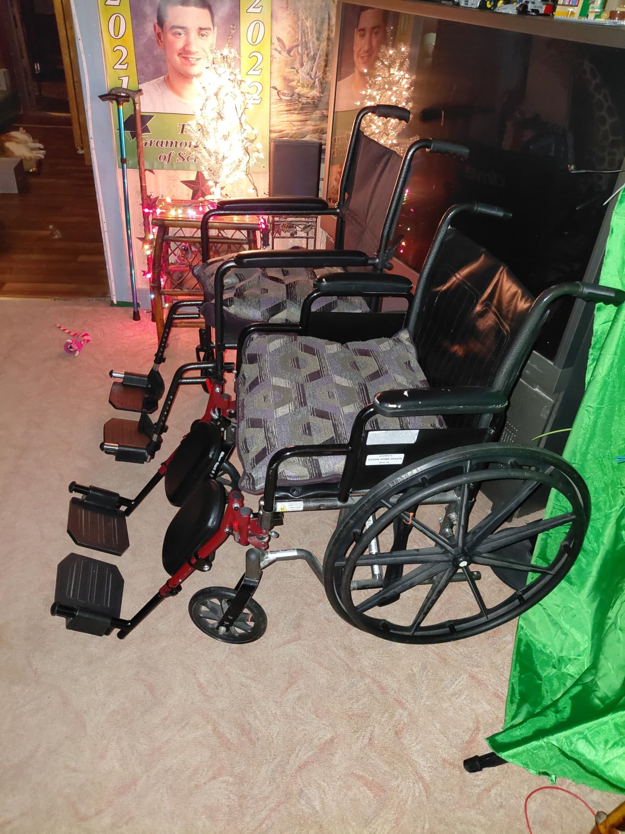 Drive Medical Folding Transport Wheelchair with Swing-Away Footrest, Silver, Lightweight Design Folds for Easy Storage and Travel customer photo 2