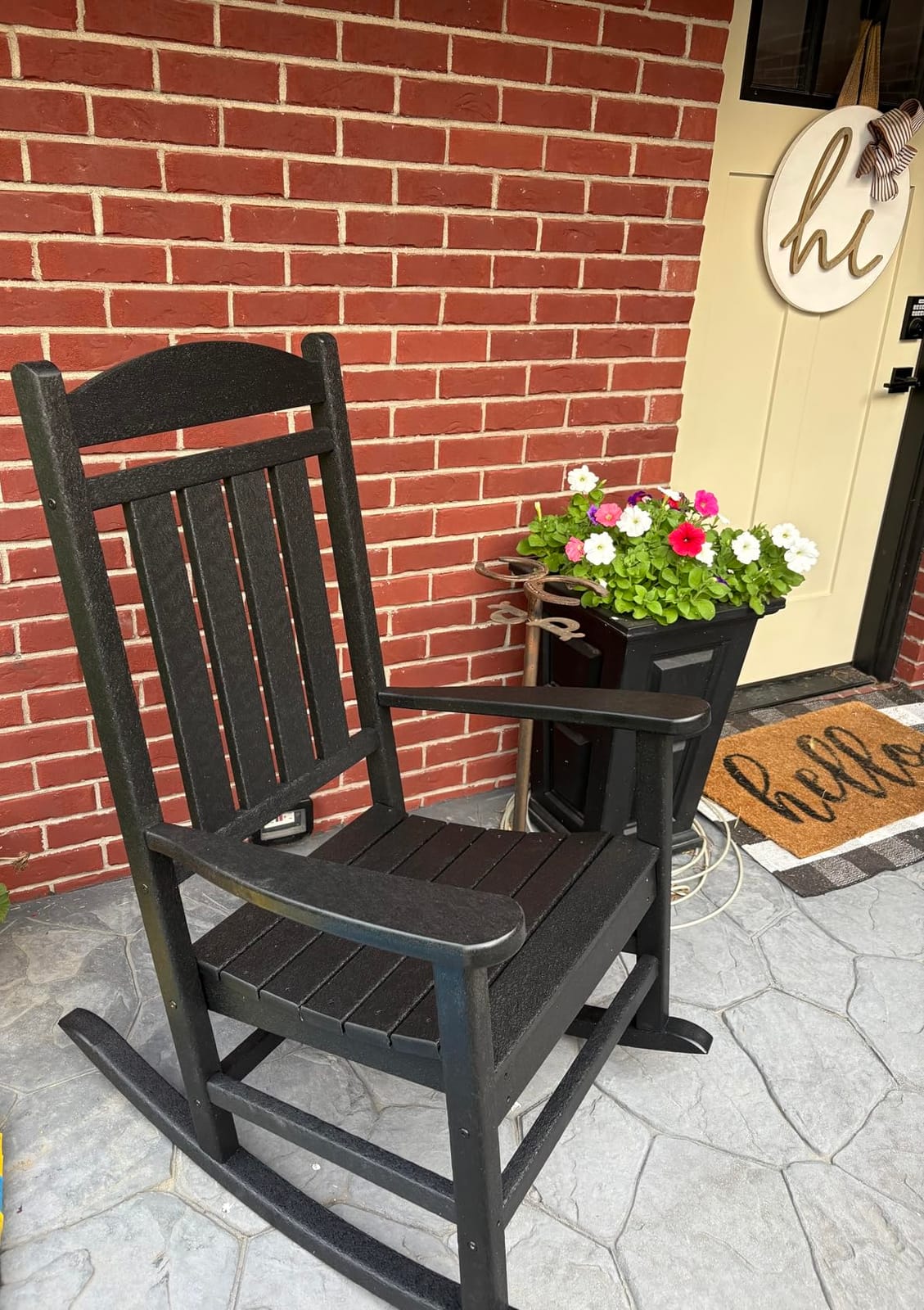 POLYWOOD Presidential Rocking Chair in Black customer photo 1