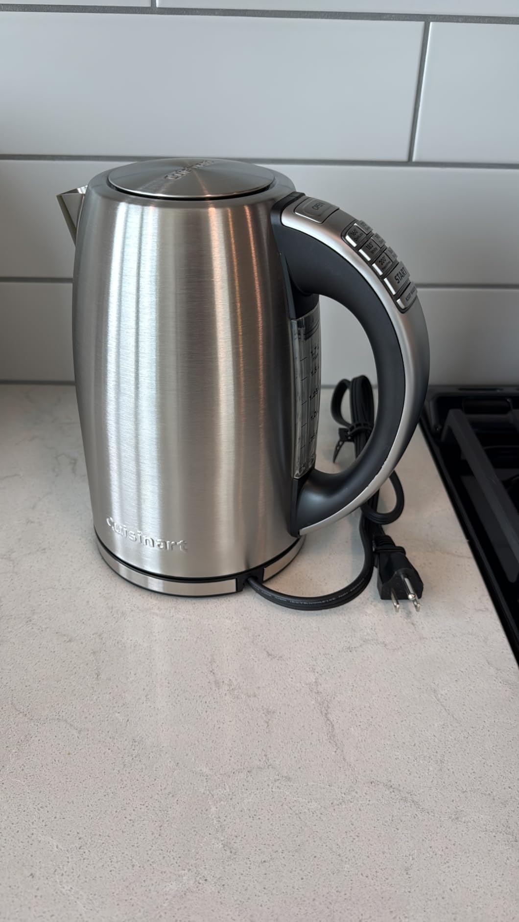 Cuisinart Electric Kettle, 1500W Fast Heating, 6 Temp Presets, 1.7L | Bring water to a boil with Cuisinart PerfecTemp cordless electric tea kettle, includes auto shutoff & 360° base, CPK-17P1 customer photo 1
