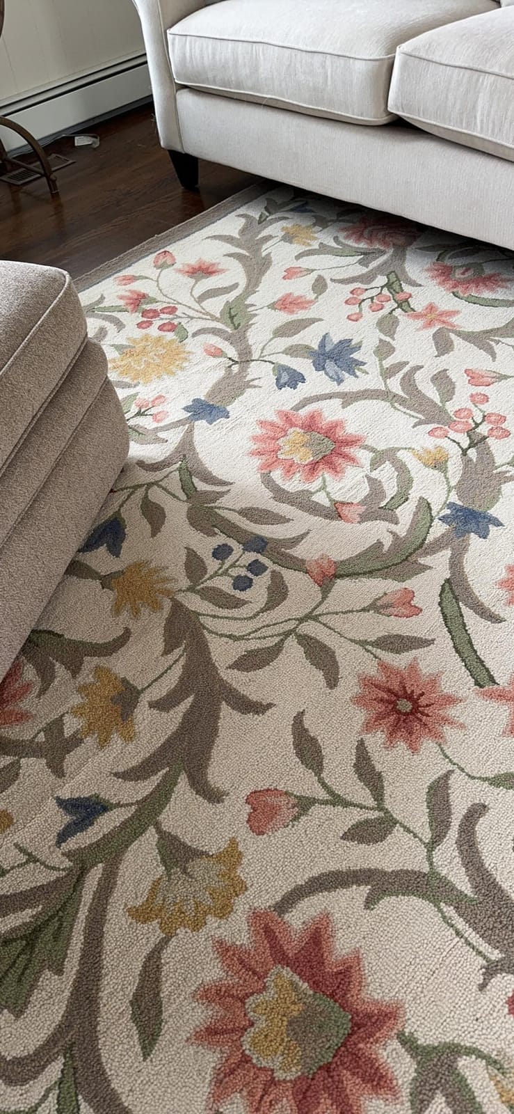 SAFAVIEH Chelsea Collection Area Rug - 9' x 12', Ivory, Hand-Hooked French Country Wool, Ideal for High Traffic Areas in Living Room, Bedroom (HK248A) customer photo 1