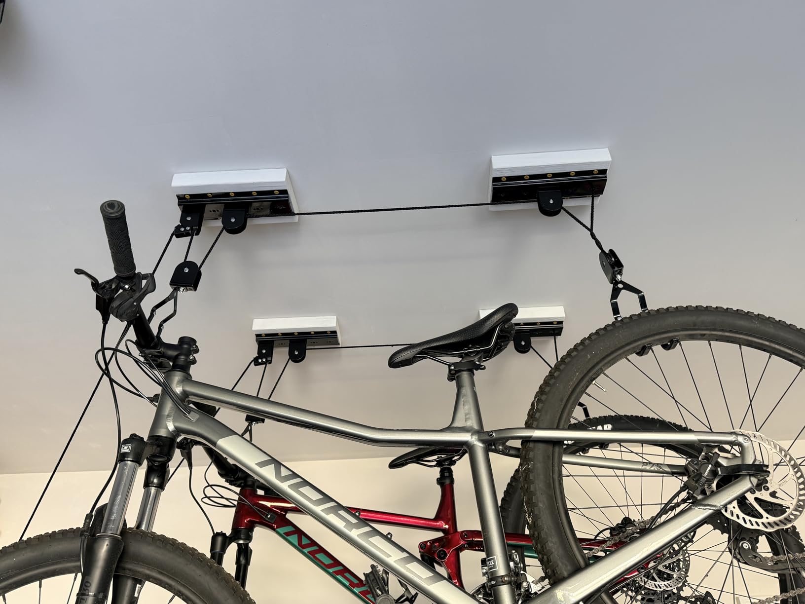 RAD Sportz Bicycle Hoist 2-Pack Quality Garage Storage Bike Lift with 100 lb Capacity Even Works as Ladder Lift Premium Quality customer photo 2