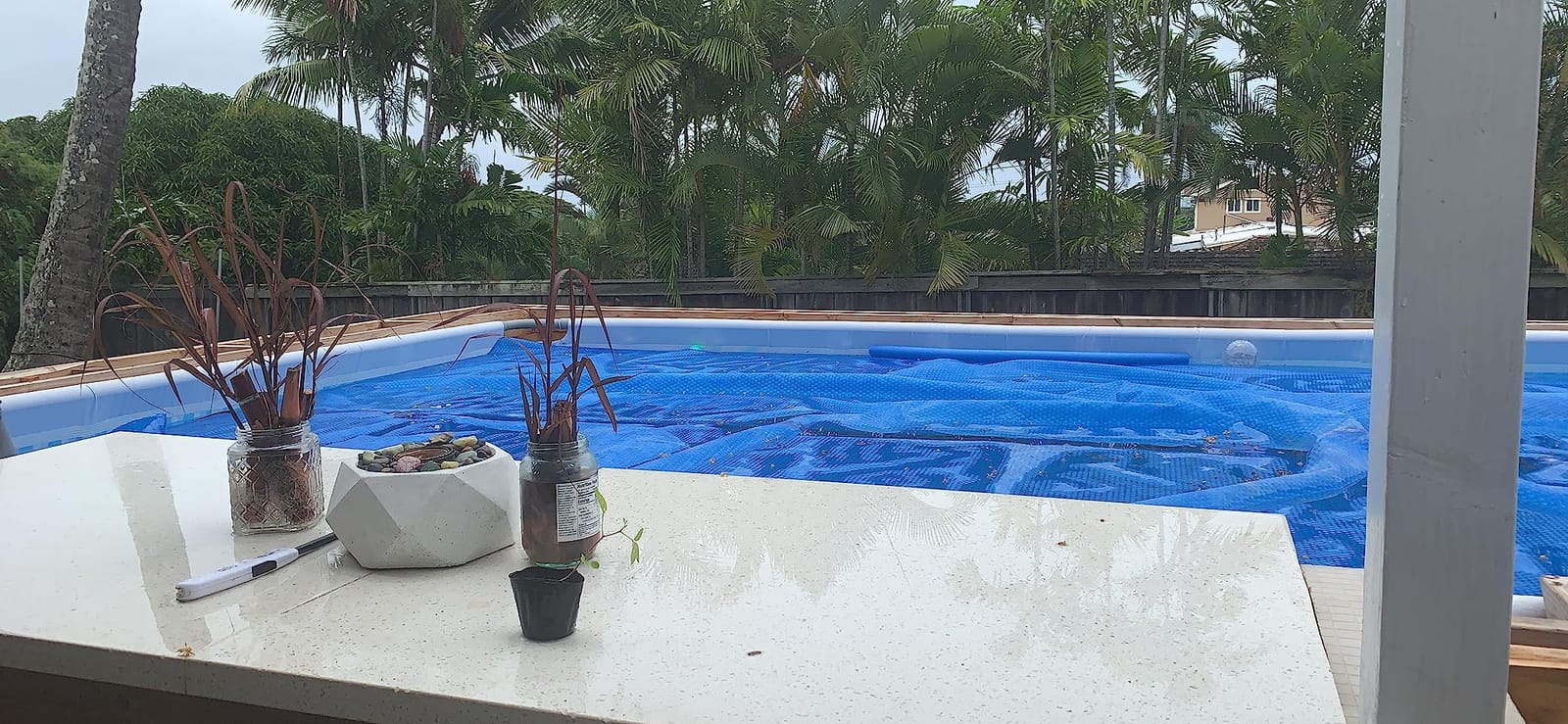 Blue Wave 16x32-ft Rectangle Solar Pool Cover 12-Mil Blue, Solar Cover for Above Ground Pool & Inground Pool, Thermal Bubble Blanket for Heat Retention & Reduced Evaporation customer photo 1