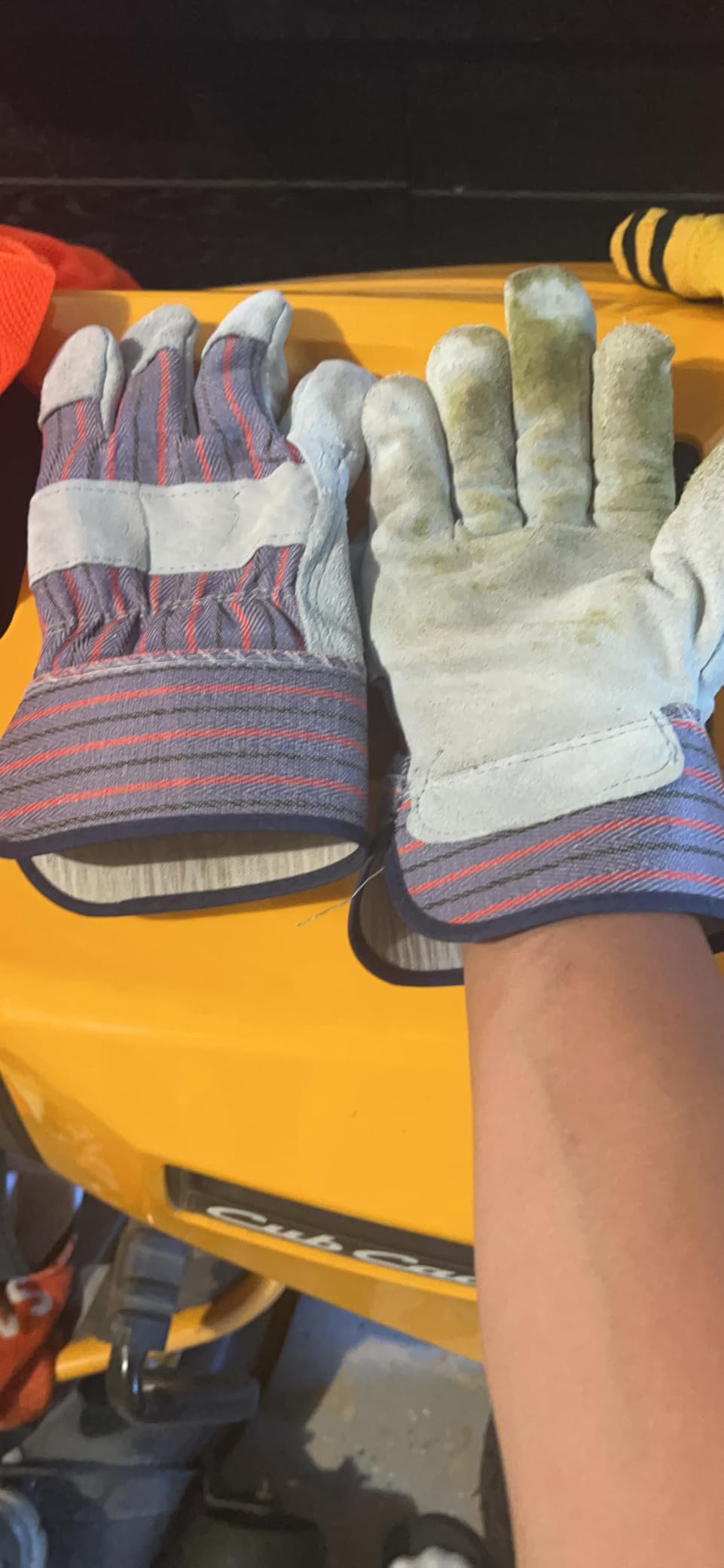 G & F Products Leather Work Gloves for Construction, Gardening and General Work customer photo 1