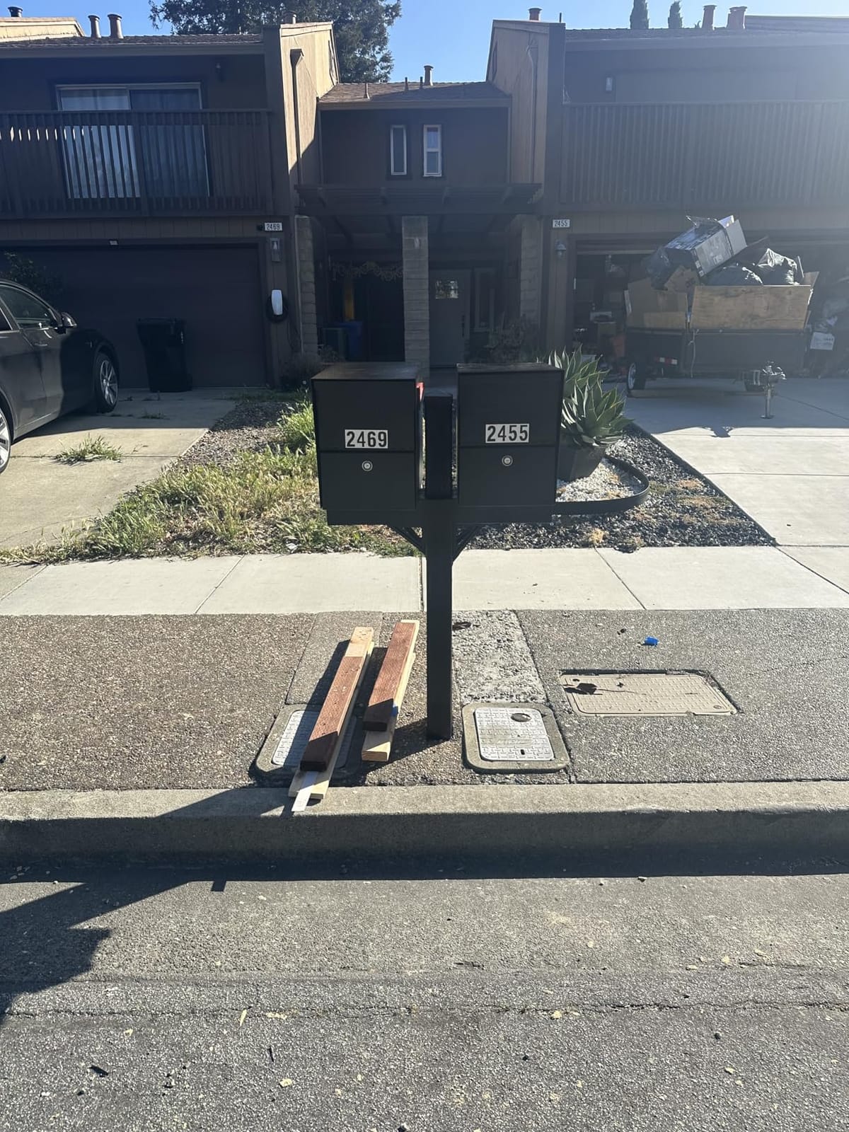 Mail Boss Package Master Locking Post Mount Package Mailbox, USPS Approved customer photo 1