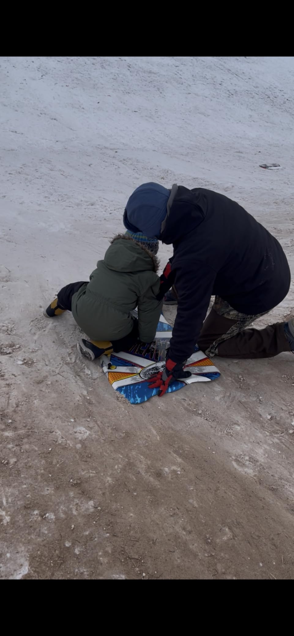 Flexible Flyer Snow Premium Foam Sled for Kids and Adults - Snow Sled, 1 or 2 Person Winter Toboggan Slider with Handles, Extremely Lightweight, for Ages 5 & Up customer photo 2