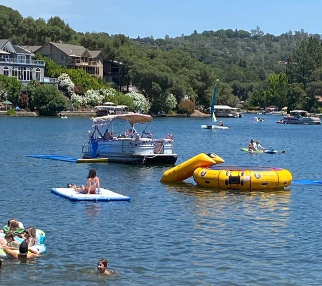 Island Hopper 13' Bounce N Splash Padded Water Bouncer - Durable Inflatable Trampoline - Spring-Less Design with Foam Padding - Water Trampoline for Lake Supports 500 lbs customer photo 1