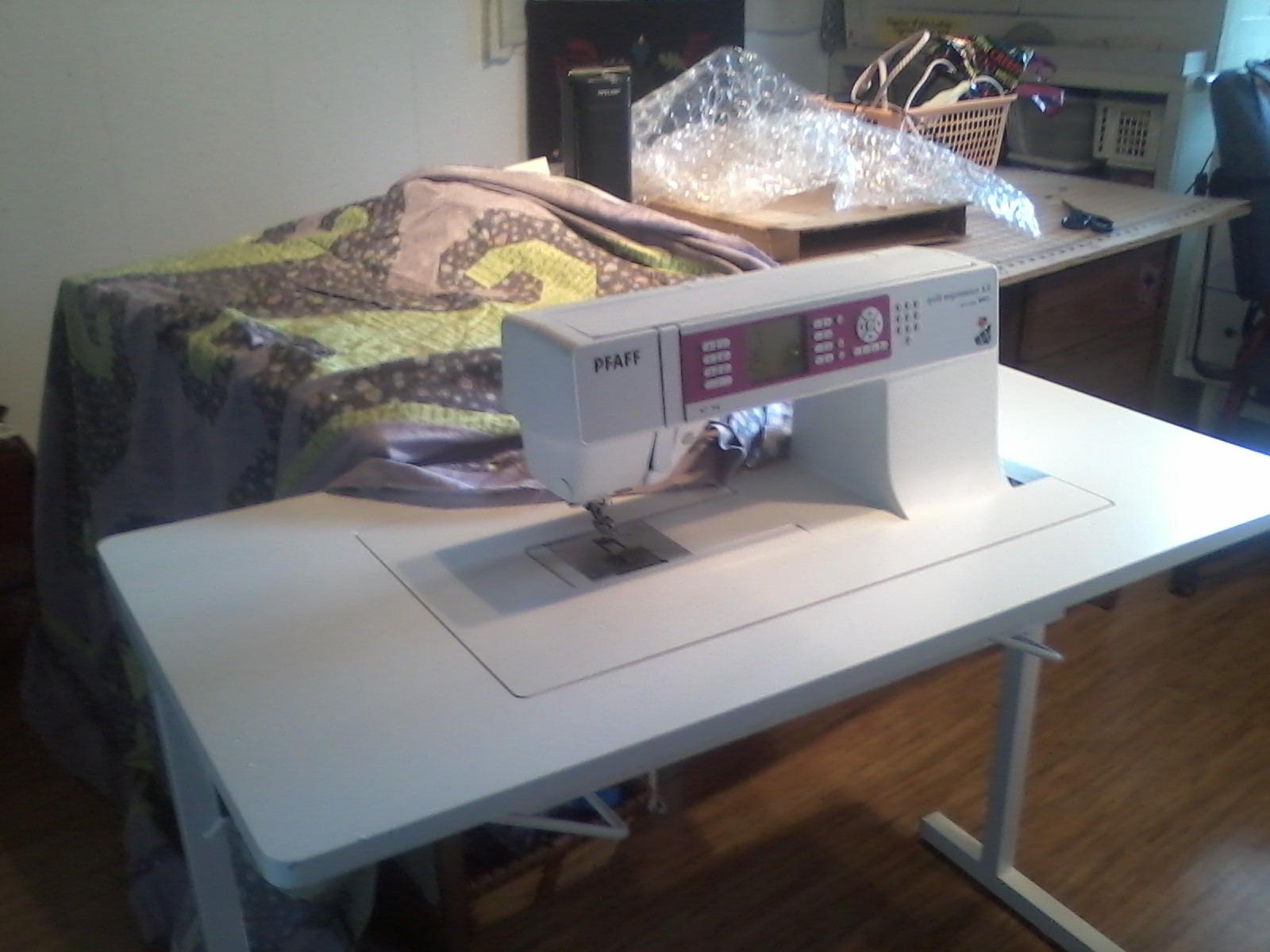 Arrow 611 Gidget II Folding Sewing, Cutting, Quilting, and Craft Table, Portable with Wheels and Lift, White Finish customer photo 2