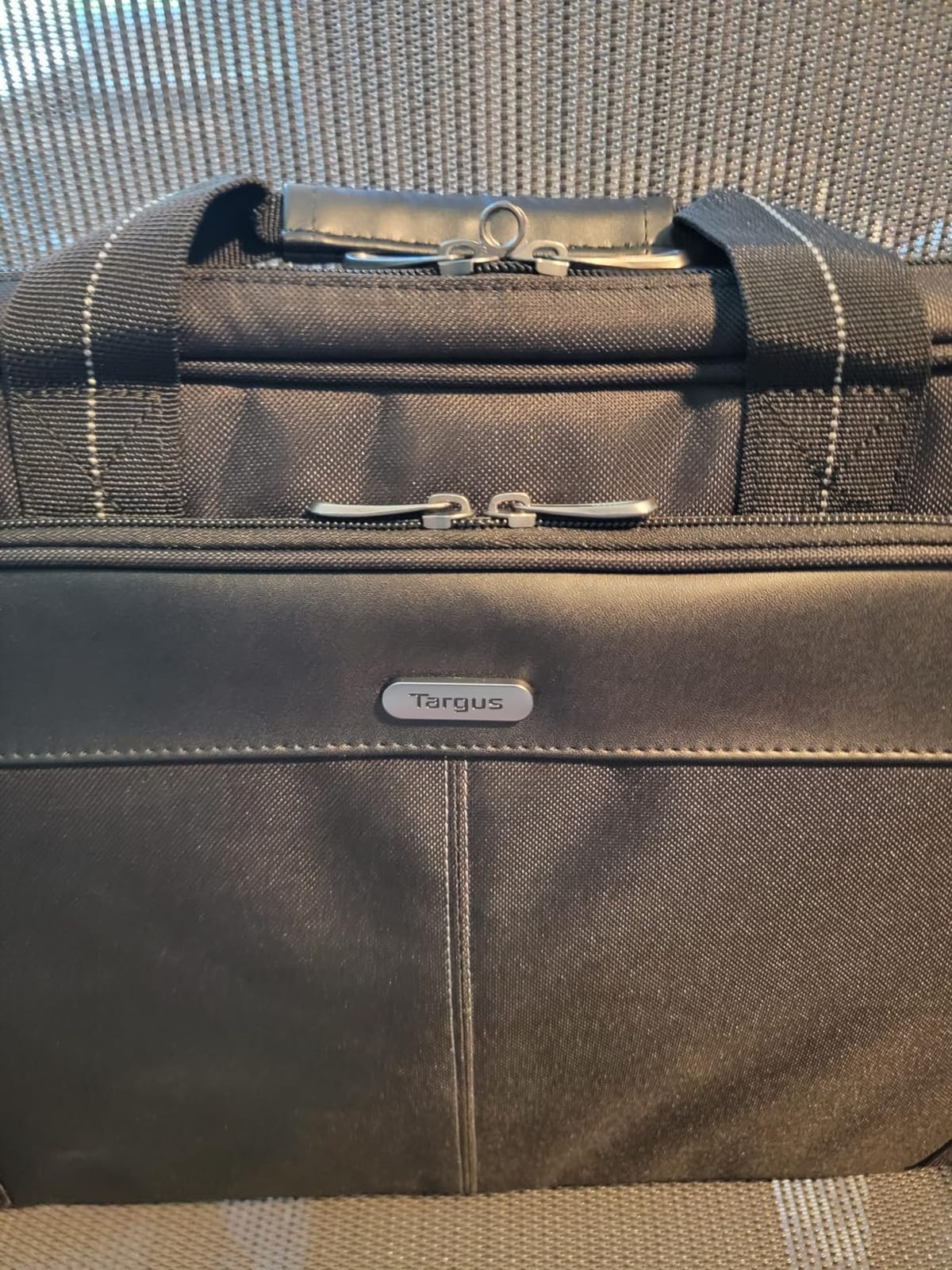 Targus 15-16 Inch Slim Lightweight Laptop Briefcase, Black - Messenger and Shoulder Bag with Padded Compartment and Trolley Strap for 16