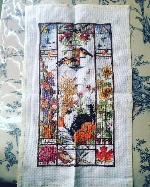Janlynn Counted Cross Stitch Kit, The Lord's Prayer, Blue, By the yard customer photo 2