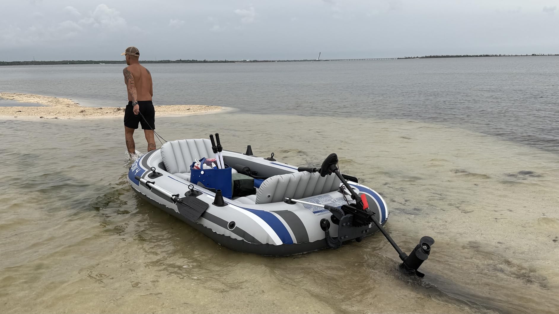 INTEX Transom Electric Trolling Motor for Inflatable Boat, 40lb Thrust | 68631E customer photo 2