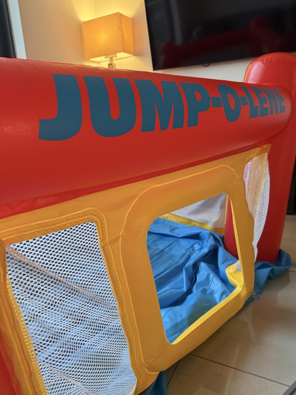 INTEX Jump-O-Lene Inflatable Trampoline Bounce House for Kids Ages 3-6 | 48260EP - Blow Up Play Center with Crawl-Thru Door and Net for Indoor & Outdoor Use customer photo 2