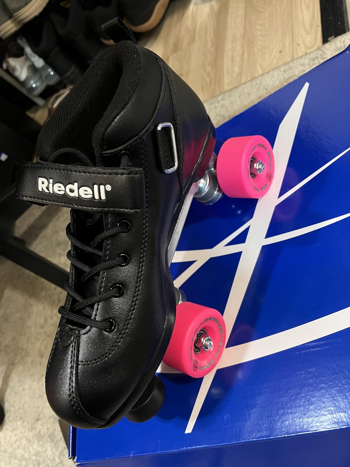 Riedell Dart Roller Skates for Men and Women | Colorful Ultra-Durable Speed Skate, Precision Fit and Matching Color Wheels, Roller Skates, ABEC-5 Bearings customer photo 1
