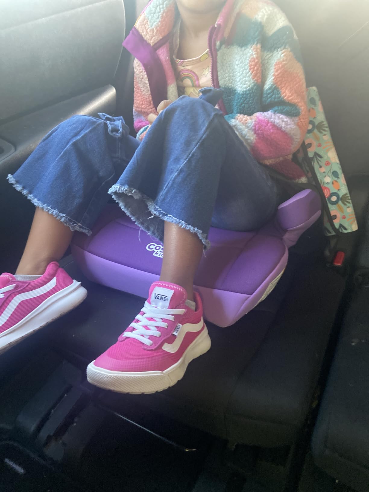 Cosco Topside Backless Booster Car Seat, Lightweight Booster Seats for Cars 40-100 lbs, Leo customer photo 2