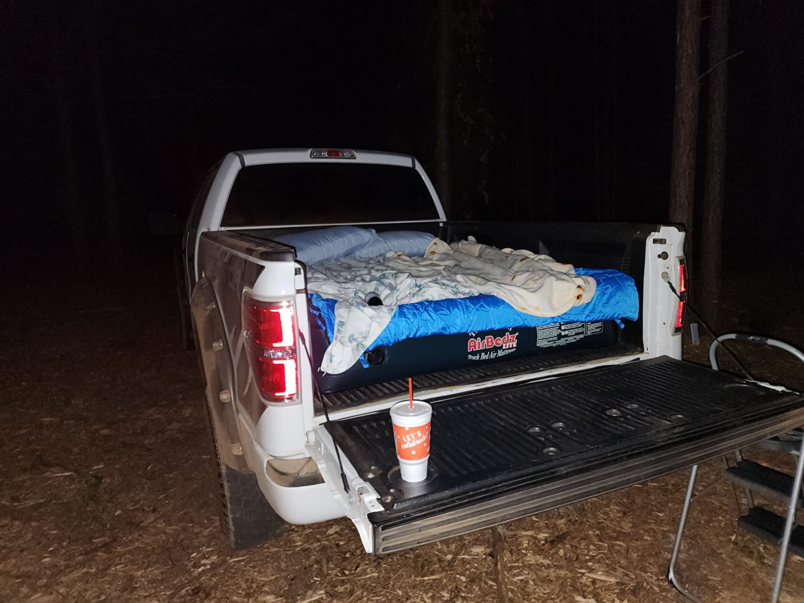 Pittman Outdoors AirBedz Lite - Truck Bed Air Mattress with 25% More Coverage, Portable DC Corded Pump, Full Size - Standard Bed - 6' - 6.5', Wheel Well Cutouts, Camping & Travel Use, Green PPI PV202C customer photo 2