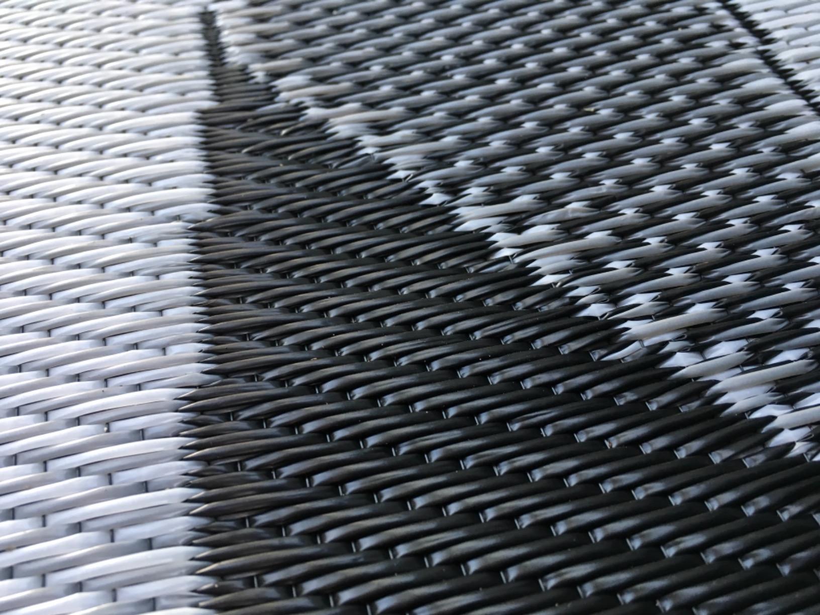 Stylish Camping Outdoor Patio / RV Camping Mat - Swirl (Black/White, 9-Feet x 12-Feet) customer photo 1
