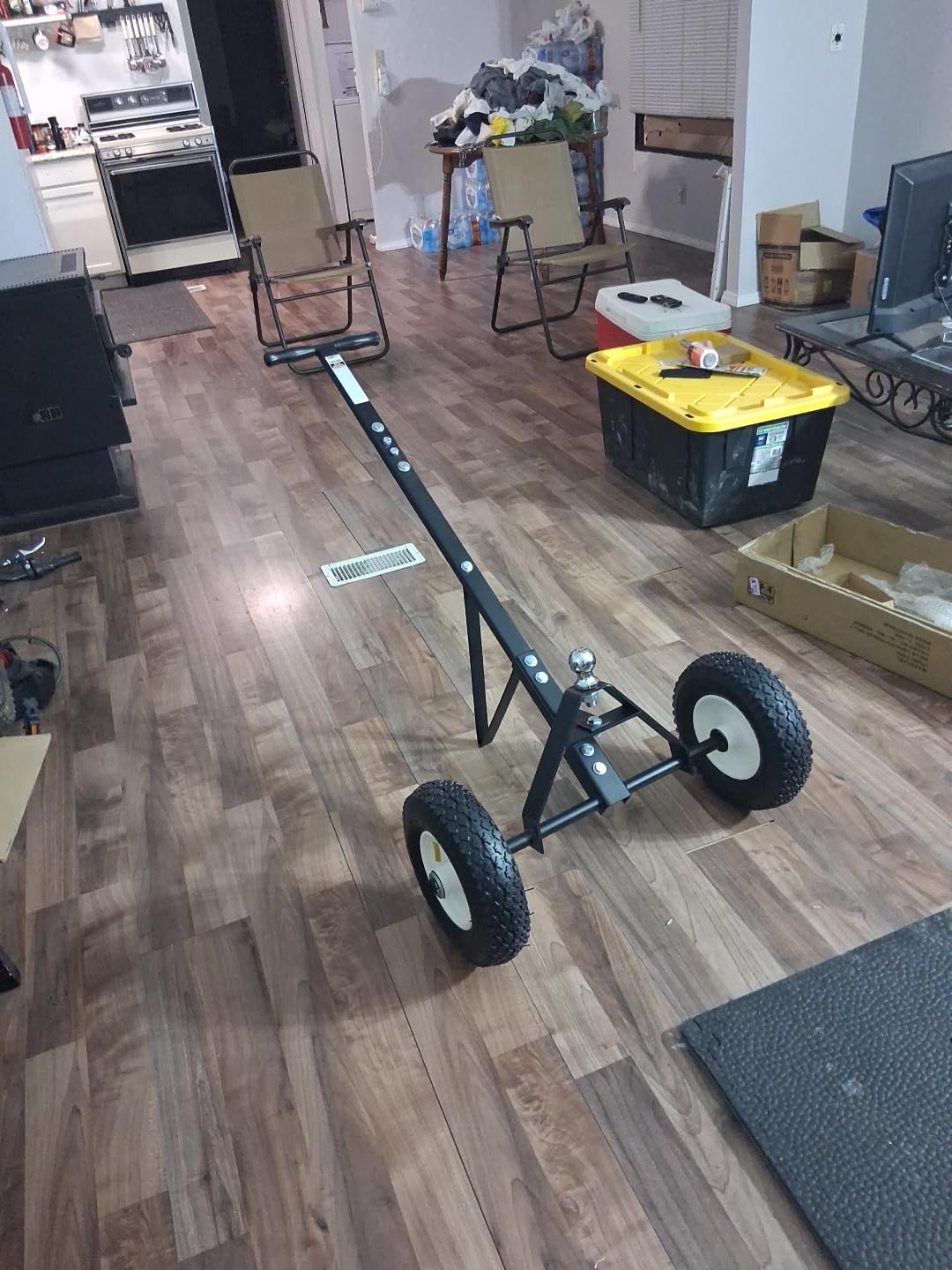 MaxxHaul Trailer Dolly - 600 lb Capacity - Boat Utility Jet Ski Trailer Mover - 12-Inch Pneumatic Tires - Alloy Steel (70225) customer photo 1