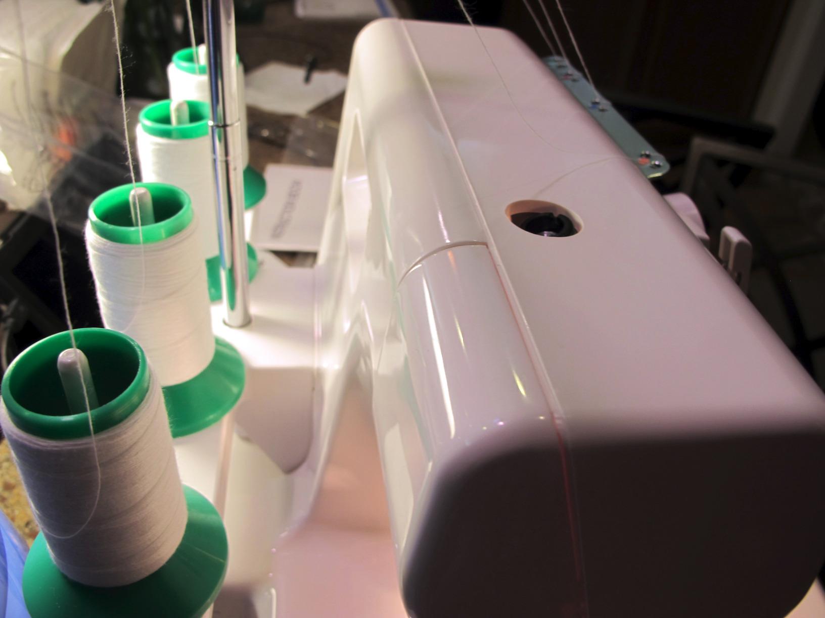 Janome 8002D Overlock Machine - 3/4 Thread Serger Sewing Machine with Differential Feed System, 1300 Stitches Per Minute and Easy Threading customer photo 1