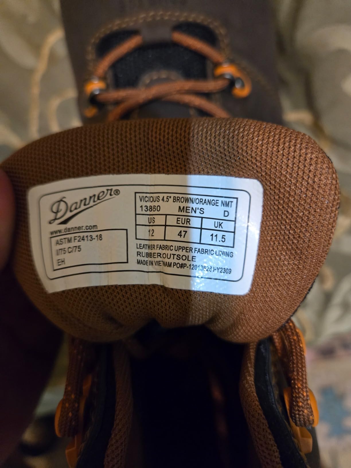 Danner Vicious Composite Toe Work Boots for Men, Waterproof, ASTM Approved customer photo 2