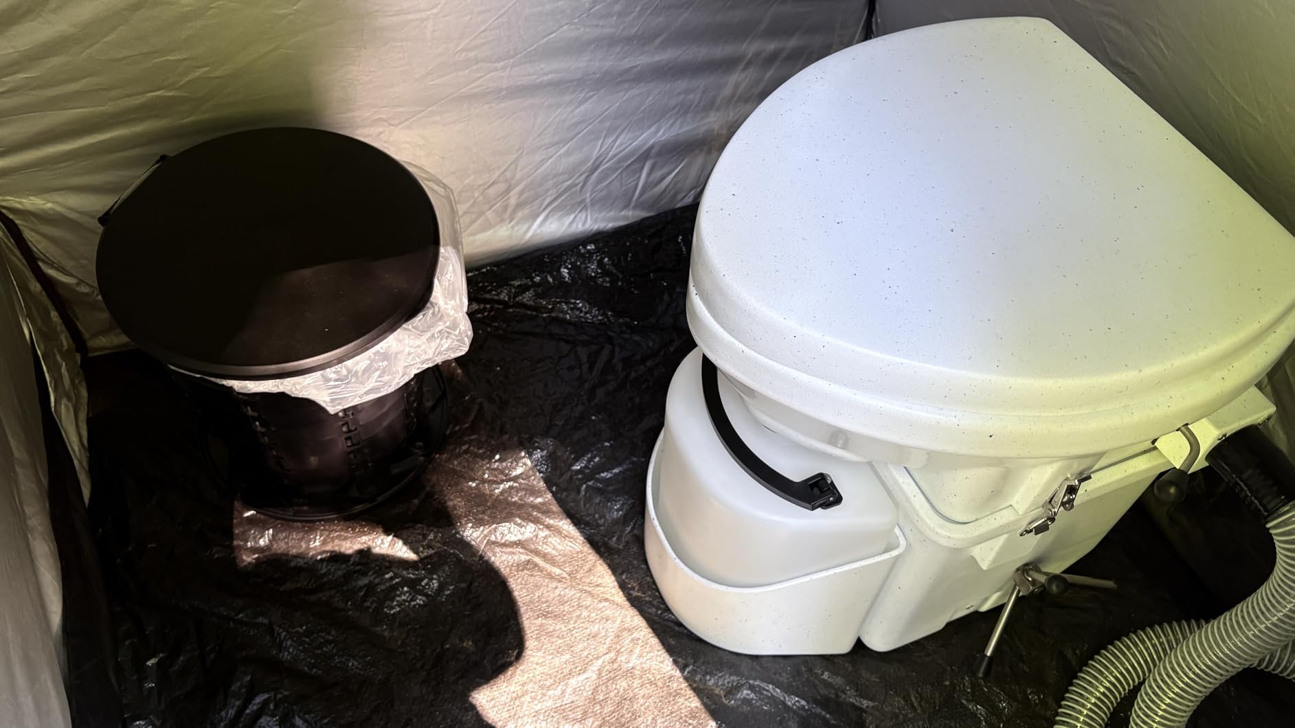 Nature's Head Self Contained Composting Toilet with Close Quarters Spider Handle Design customer photo 2