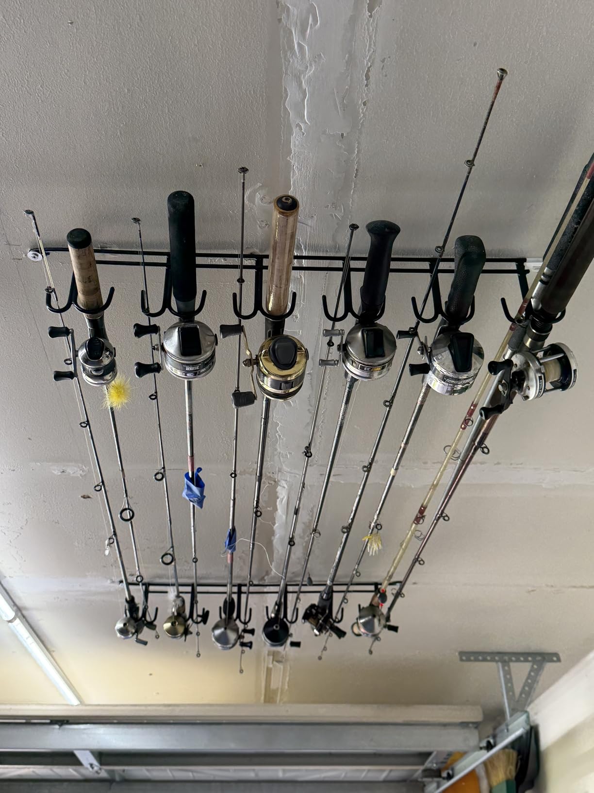 Rack'Em Fishing Rod Racks - Pole Holders - Mounted Storage Racks for Rods - Ceiling or Wall Mount for Poles in Garage, Boat customer photo 2