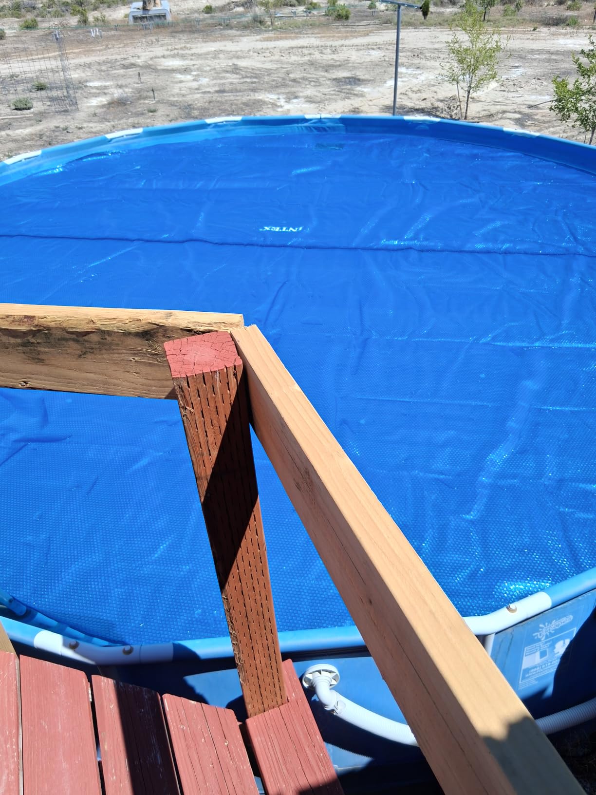 INTEX 28014E Solar Pool Cover for 16ft Round Easy Set and Metal Frame Pools, Insulates Pool Water, Reduces Water Evaporation, Keeps Debris Out, Reduces Chemical Consumption customer photo 2