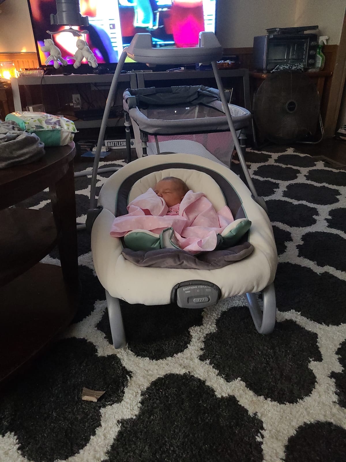 Graco DuetSoothe 2 in 1 Portable Baby Swing & Baby Rocker, Multi Direction, Vibration, Winslet customer photo 2