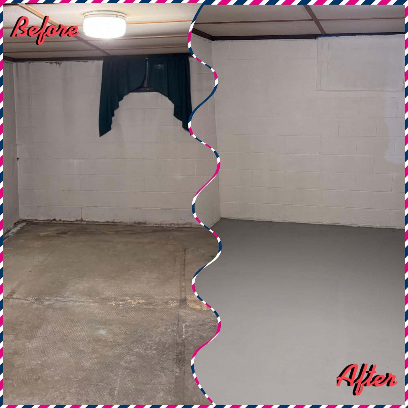 KILZ Basement and Masonry Waterproofing Paint, White, Interior/Exterior for Concrete, Brick & Cinder Block Walls, 1 Gallon customer photo 2