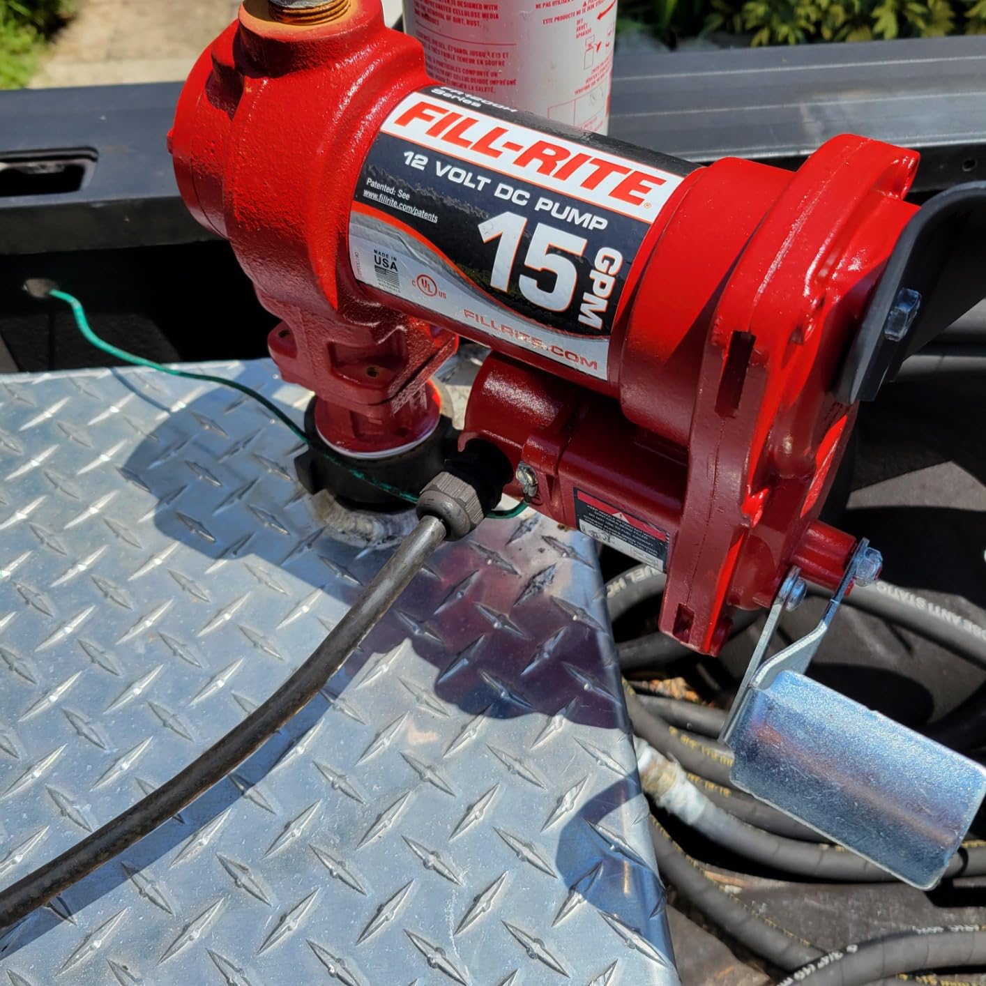 Fill-Rite FR1204H 12 V 15 GPM Fuel Transfer Pump (Pump Only Model) | Gasoline, Diesel, Kerosene, Ethanol Blends, Methanol Blends, & Biodiesel customer photo 2