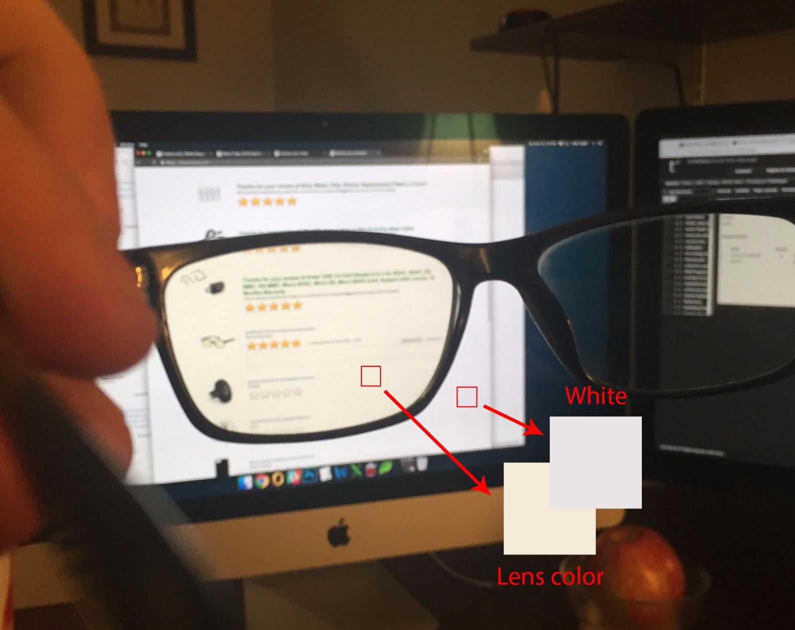 Gamma Ray Computer Blue Light Blocking Gaming Glasses w/Amber Tint and Anti Glare UV Digital Eyestrain customer photo 2