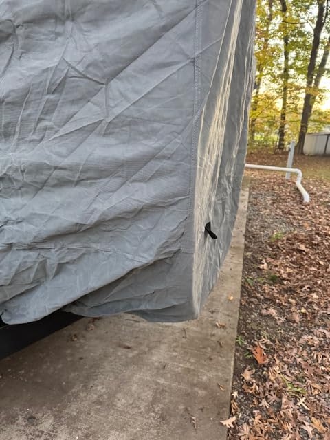 Leader Accessories Windproof 27-30 ft Travel Trailer RV Cover Extra Thick | Heavy-duty 7-ply Camper Cover, Snowproof, Ripstop All Weather Protection, With 4 Tire Covers, Windproof Straps customer photo 1