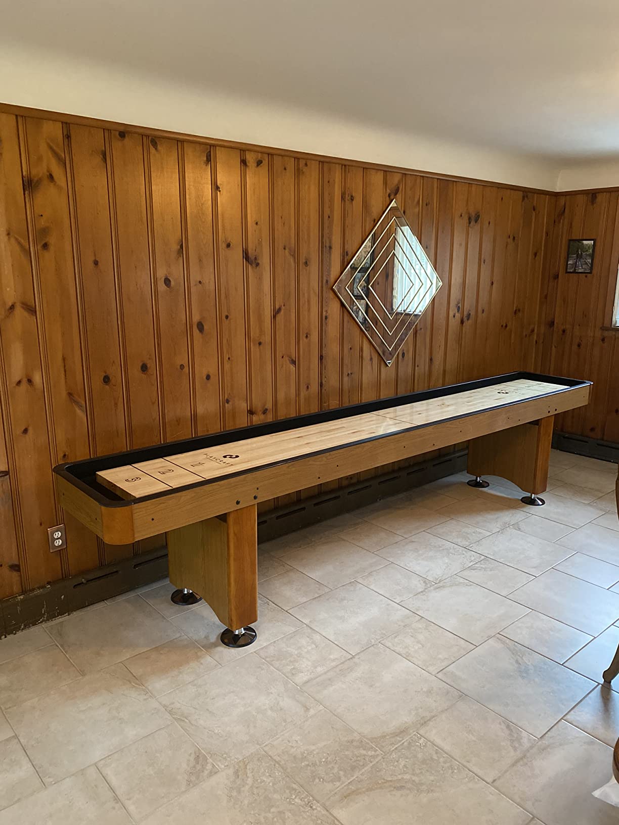 Playcraft Woodbridge Shuffleboard Table with Storage Cabinet - Pro Style Climate Adjusters customer photo 2