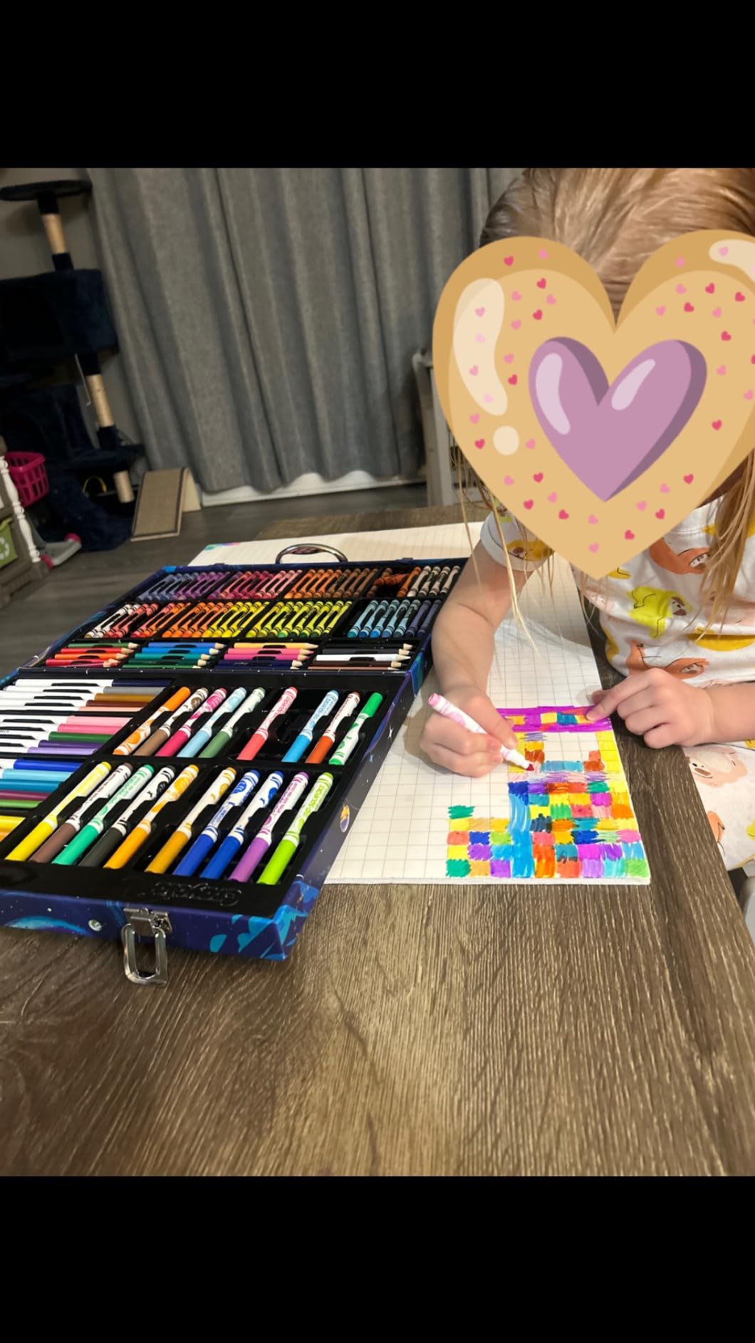 Crayola Inspiration Art Case Coloring Set, 140pc Space Theme - Art Kit for Kids, Crayons, Markers, Pencils, Gift for Boys & Girls, Ages 5, 6, 7, 8 [Amazon Exclusive] customer photo 1