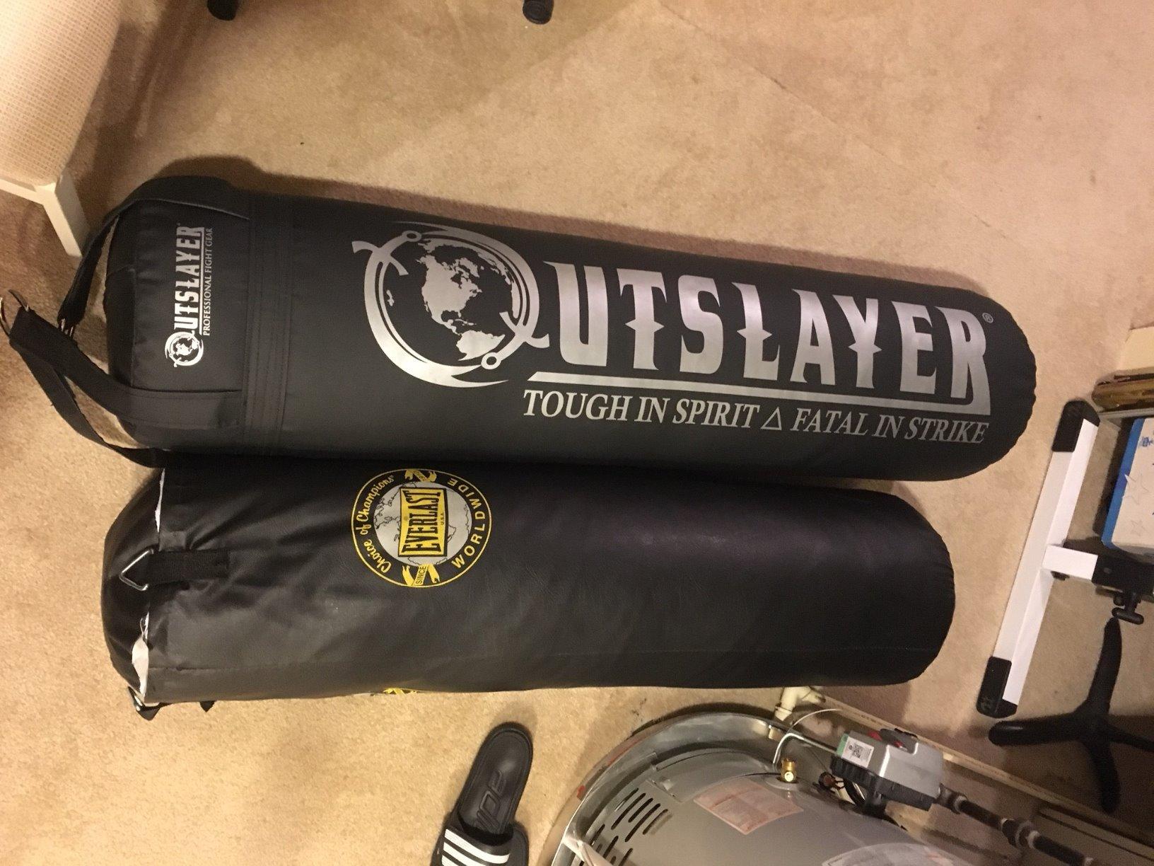 Outslayer 100 lbs Filled Heavy Bag | Custom Colors for Boxing, Kickboxing, Taekwondo & MMA Training | Made in USA customer photo 1