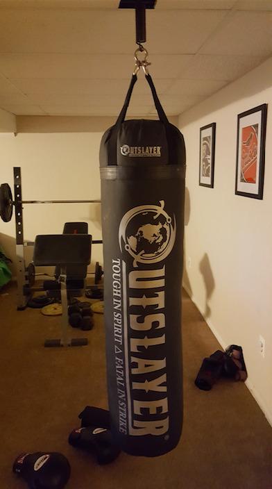 Outslayer 100 lbs Filled Heavy Bag | Custom Colors for Boxing, Kickboxing, Taekwondo & MMA Training | Made in USA customer photo 2