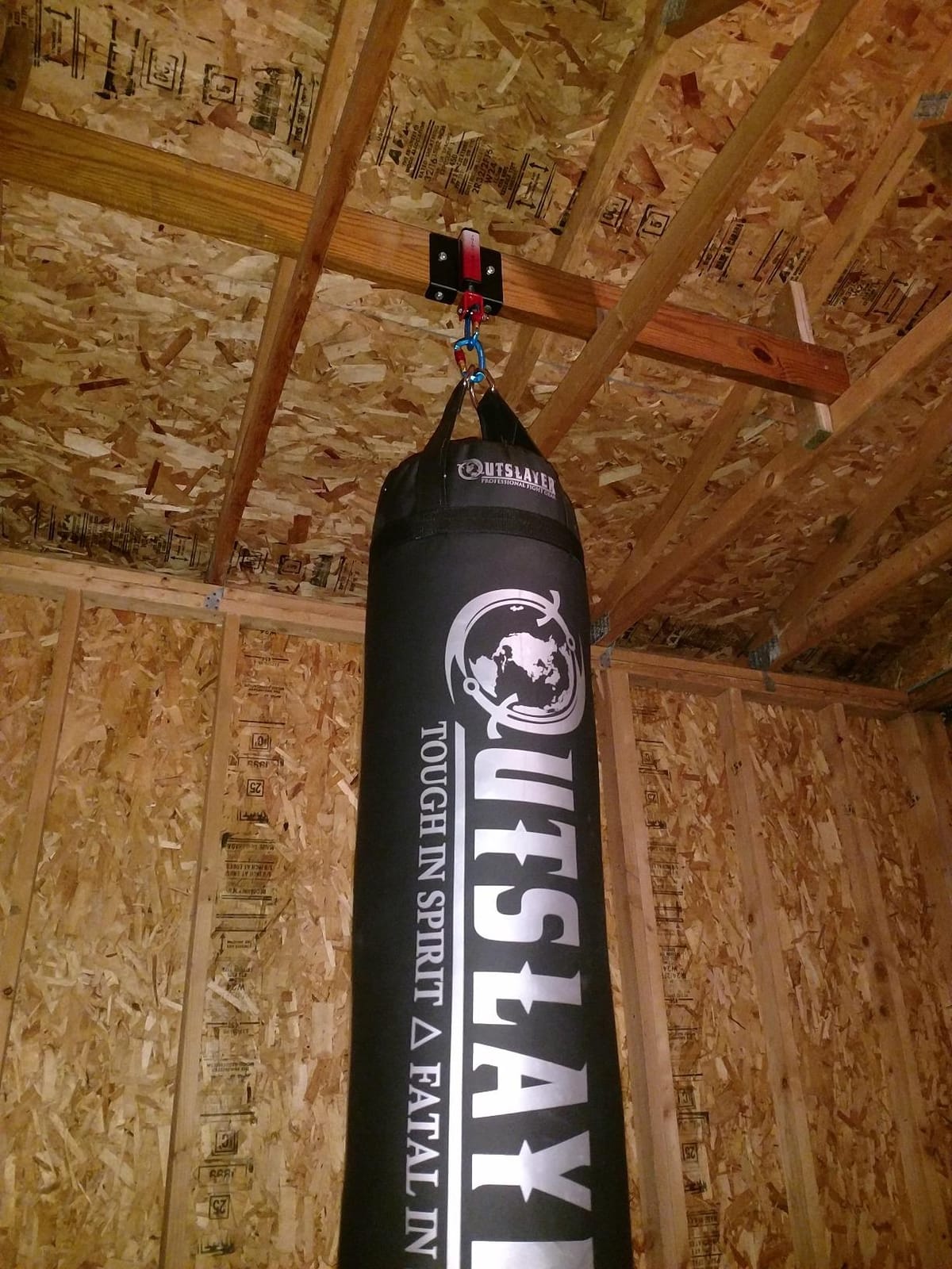 Outslayer Muay Thai Kickboxing Heavy Punching Bag - 6ft 130 lb - Made in USA - for MMA, Boxing & Training customer photo 2