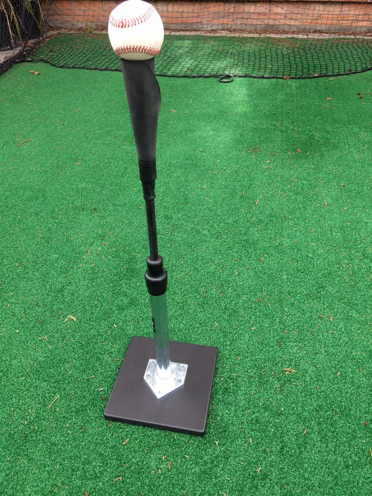 Tanner Tee The Original Batting Tee - Adjustable Pro Hitting Tee for Baseball & Softball, Steel Shaft, Composite Base, Hand-Rolled Rubber Top, 26