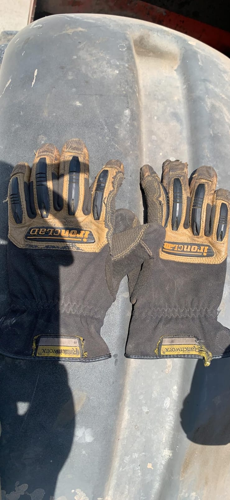 Ironclad Ranchworx Work Gloves RWG2, Premier Leather Work Glove, Performance Fit, Durable, Machine Washable customer photo 1