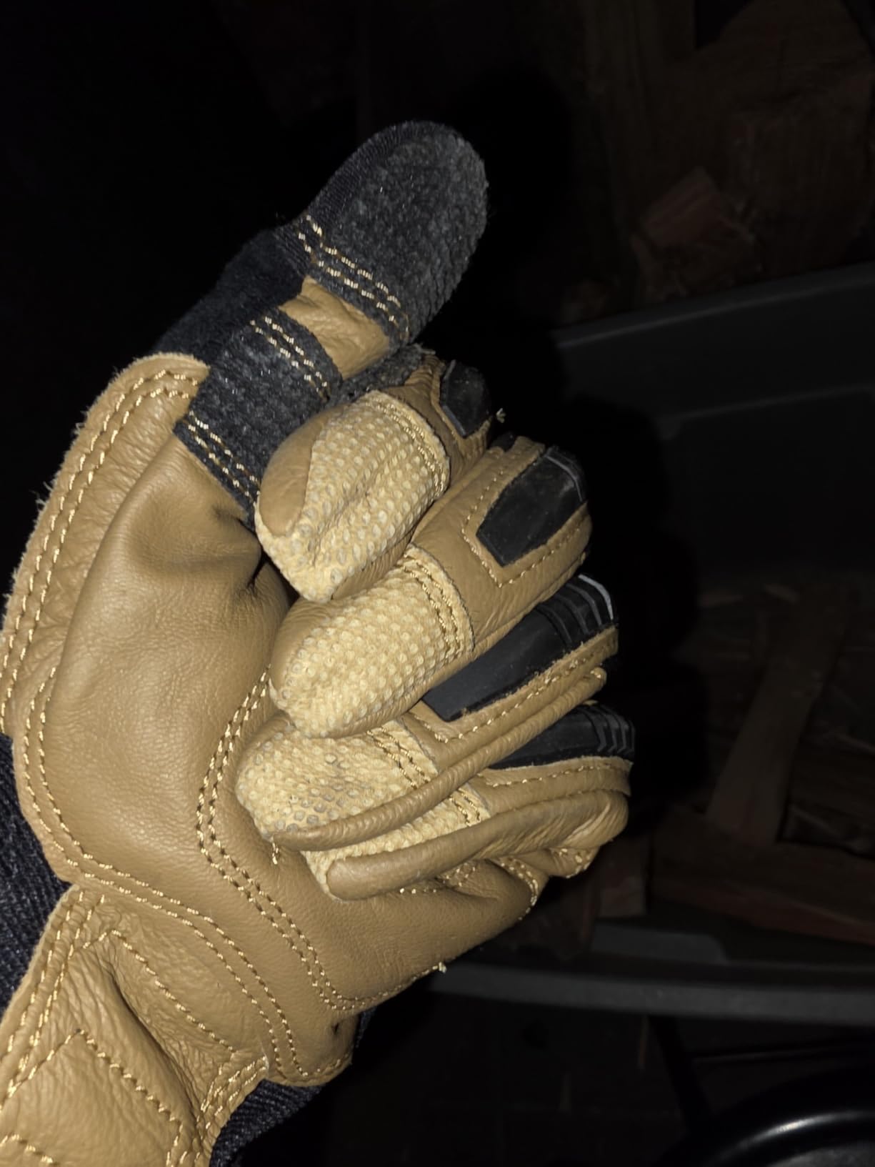 Ironclad Ranchworx Work Gloves RWG2, Premier Leather Work Glove, Performance Fit, Durable, Machine Washable customer photo 2