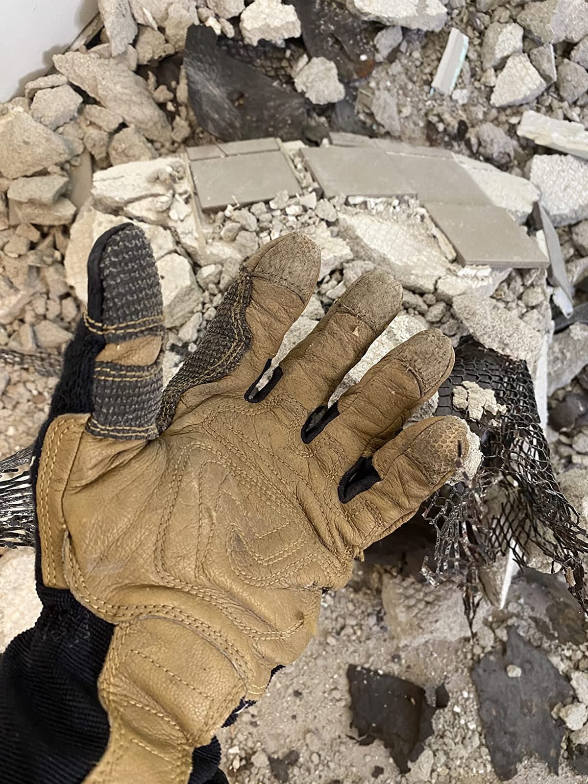 Ironclad Ranchworx Work Gloves RWG2, Premier Leather Work Glove, Performance Fit, Durable, Machine Washable, (1 Pair), RWG2-04-L, Brown/Black customer photo 2