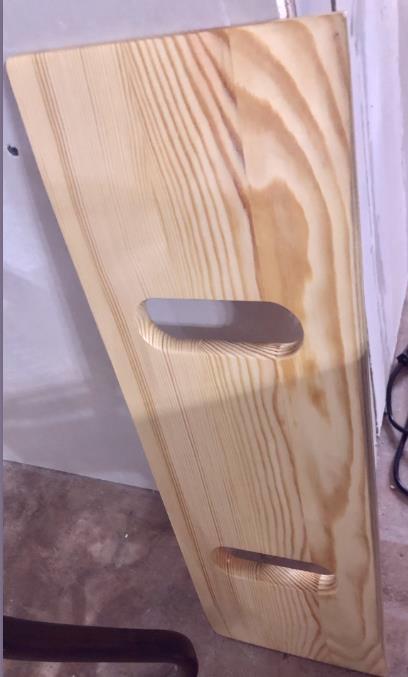 DMI Transfer Board and Slide Board made of Heavy-Duty Wood for Patient, Senior and Handicap Move Assist and Slide Transfers, FSA and HSA Eligible, Holds up to 735 Pounds, 2 Cut Out Handle, 32 x 10 x 1 customer photo 1
