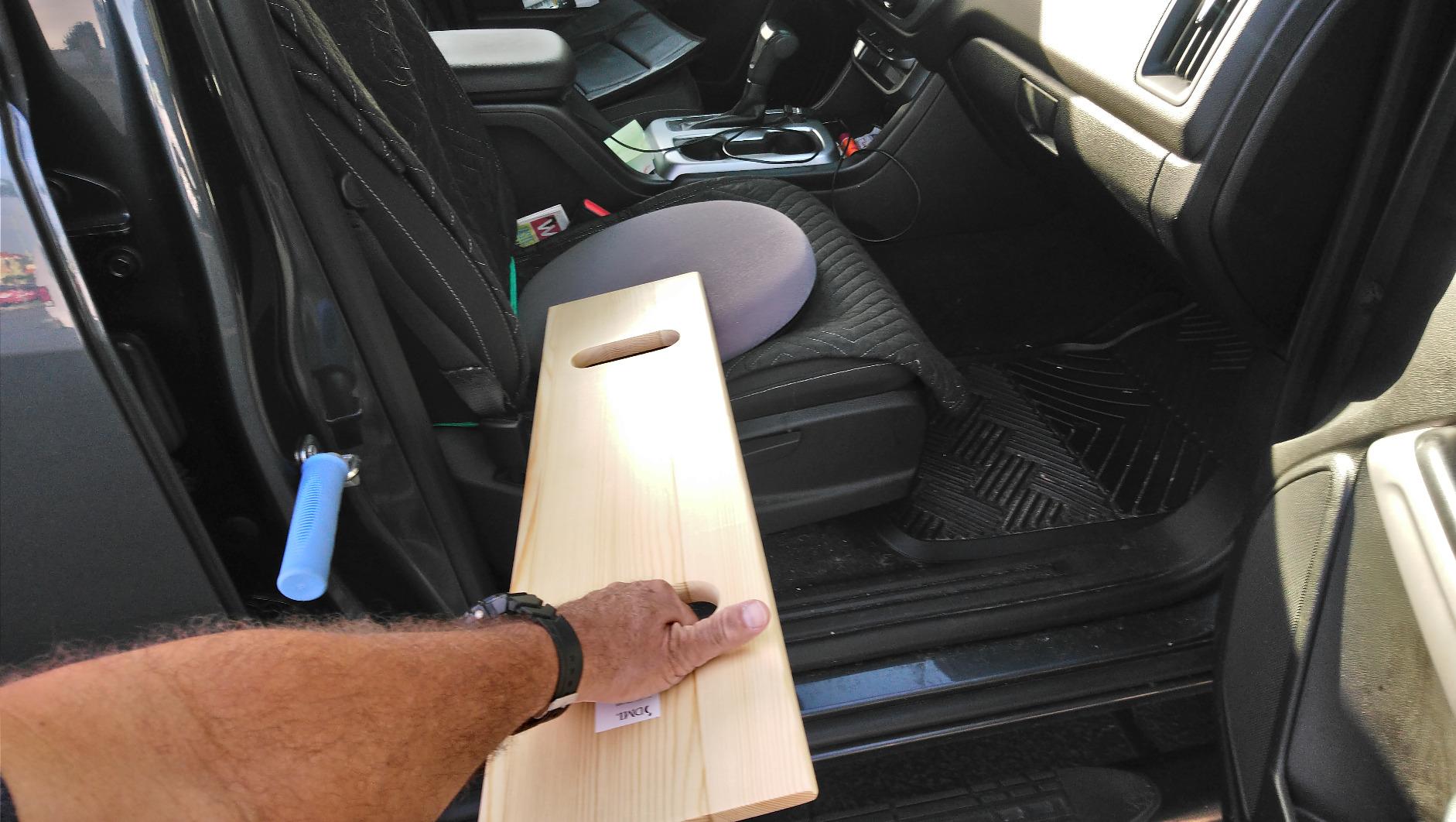 DMI Transfer Board and Slide Board made of Heavy-Duty Wood for Patient, Senior and Handicap Move Assist and Slide Transfers, FSA and HSA Eligible, Holds up to 735 Pounds, 2 Cut Out Handle, 32 x 10 x 1 customer photo 2