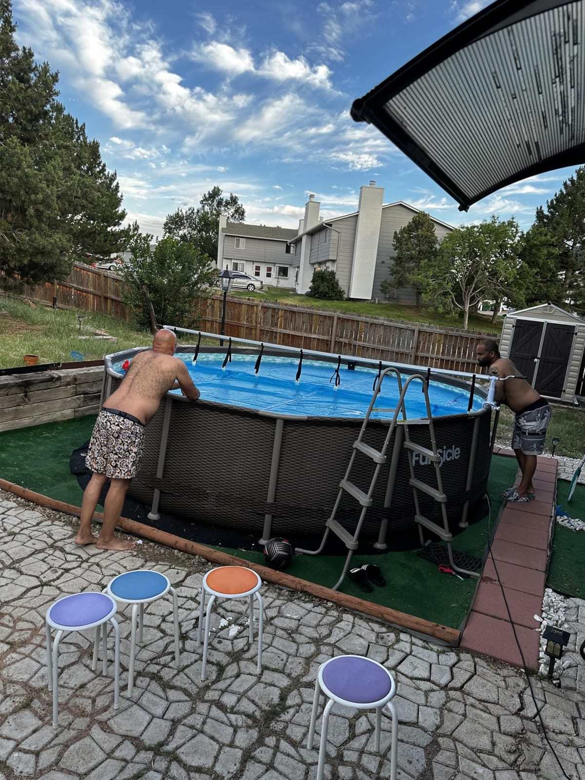 Sun2Solar Blue 24 ft Round Pool Solar Cover, 12 Mil, Heat Retaining, Thermal Blanket for Inground & Above Ground Swimming Pools, Sun's Energy Heats Pool, Bubble Heating Blankets, 1200 Series customer photo 2
