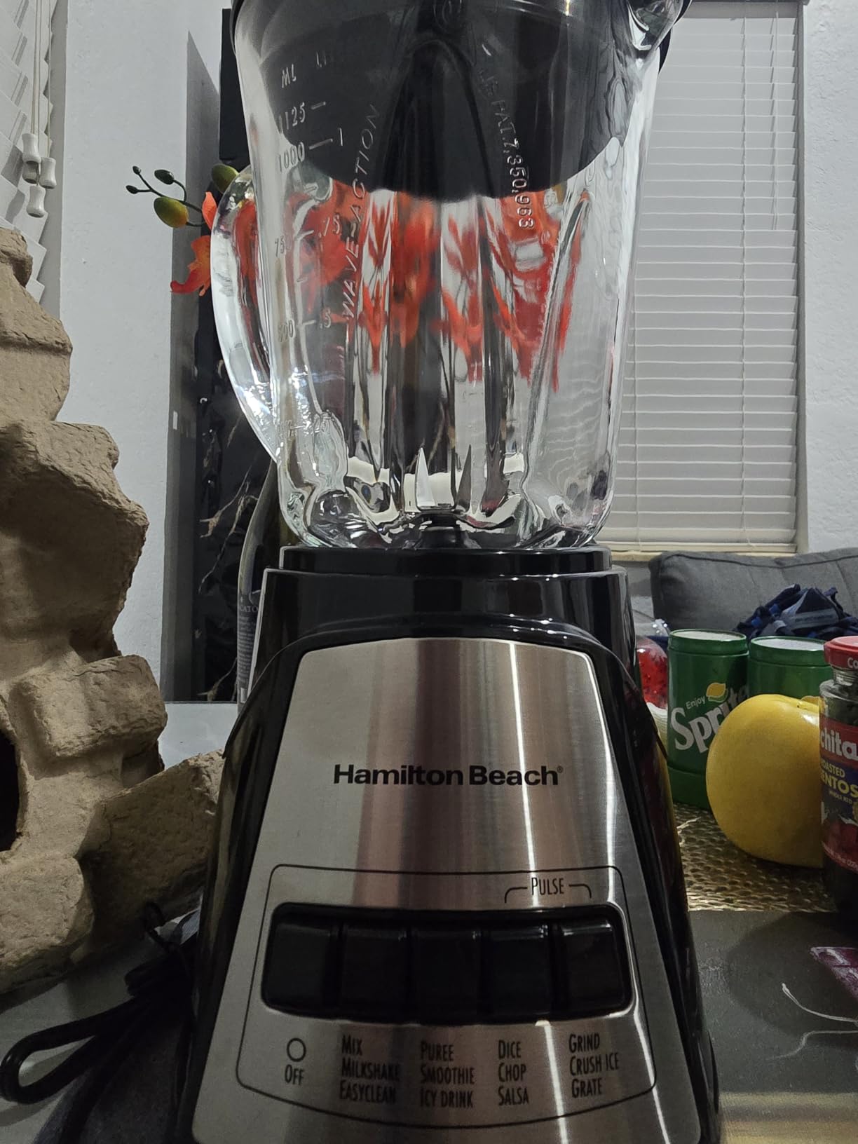Hamilton Beach Power Elite Blender For Smoothies With Wave Action System | 40 oz. Glass Jar | 12 Functions Including Puree, Crush Ice | 700 Watts | Black | 58148AG customer photo 2