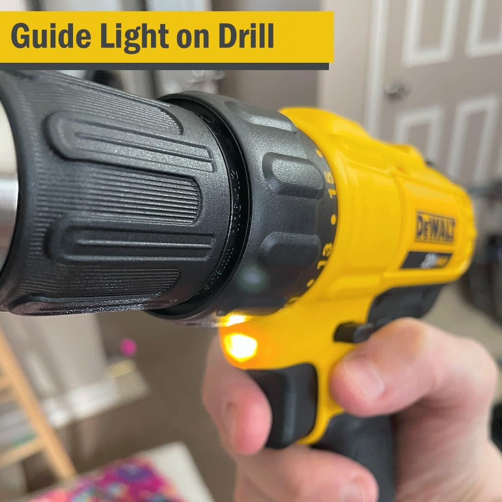 DEWALT 20V Max Cordless Drill Driver Set, 2 Speed, High Performance Motor, Includes 2 XR 1.3Ah Li-Ion Batteries, Charger and Contractor Bag (DCD771C2) customer photo 1