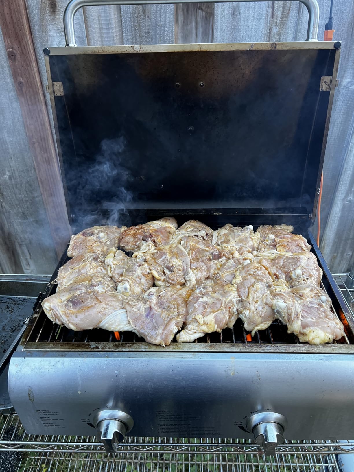 Cuisinart Outdoor Gas Grill, 20,000 BTU, Portable, 2-Burner | 22-lb propane grill for camping, tailgate, and BBQ cooking with electronic ignition and independent control knobs, CGG-306 customer photo 1