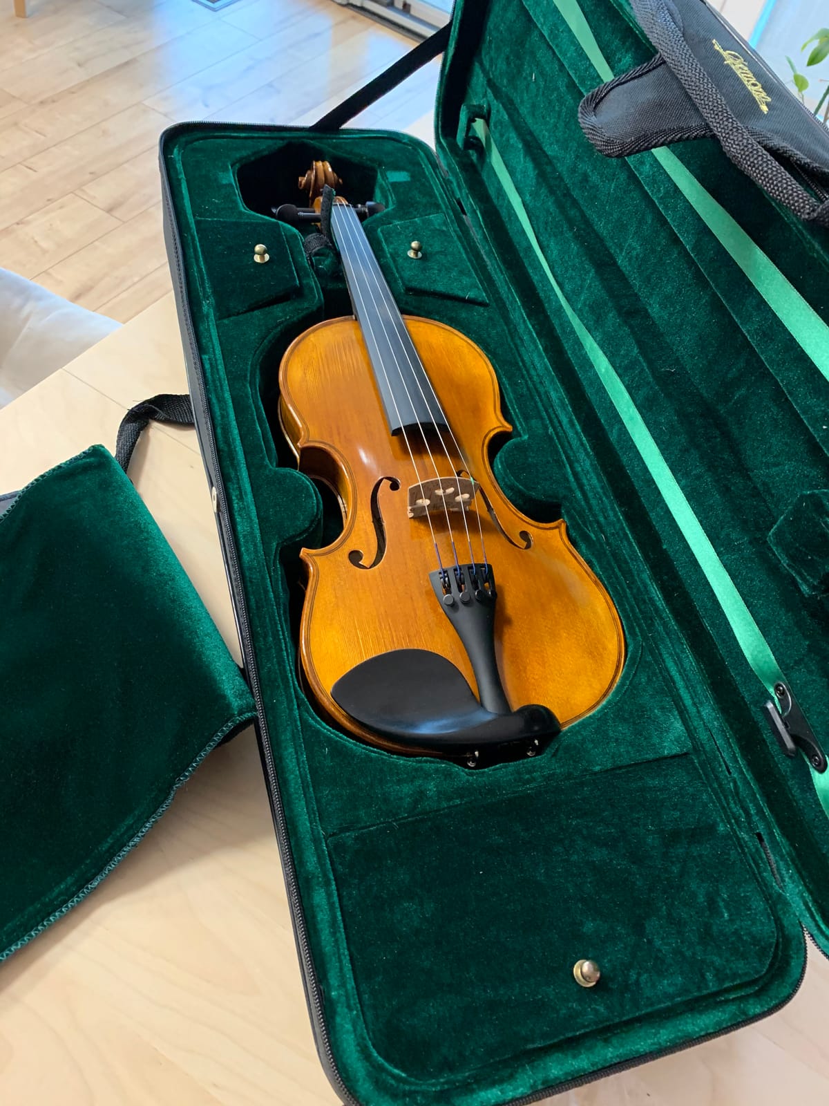 Cremona SV-500 4/4 Premier Artist Violin Outfit - Full Size Student & Professional Violin with Solid Spruce Top, Maple Back, Ebony Fittings, Case & Bow customer photo 1