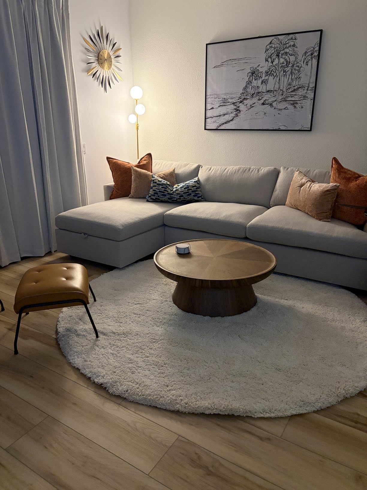 SAFAVIEH Milan Shag Collection 2' x 6' Ivory SG180 Solid Non-Shedding Living Room Bedroom Dining Room Entryway Plush 2-inch Thick Runner Rug customer photo 1